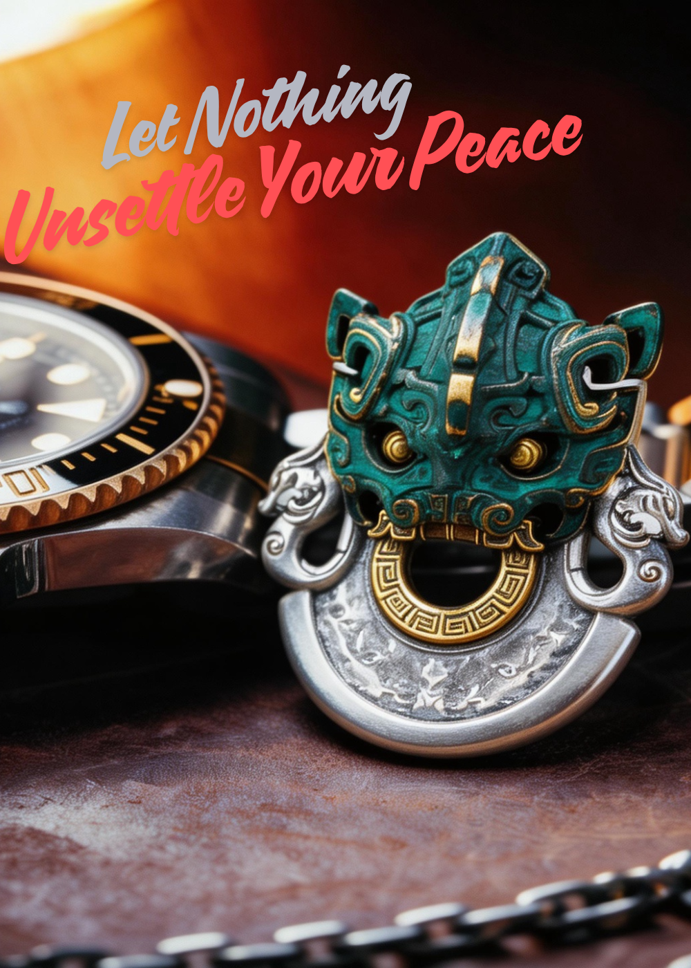 Taotie amulet for mental peace.