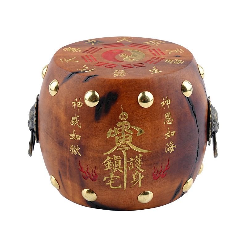 Tao Stones | Celestial Resonance: Handcrafted Lightning Wood Desktop Drum