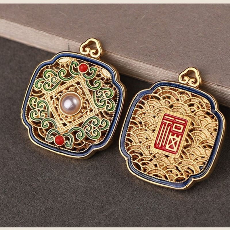 Tao Stones | Radiant Abundance: Handcrafted Enamel Wealth Amulet Keychain