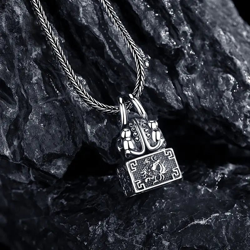 Tao Stones Taoist Copper Pixiu Seal Pendant