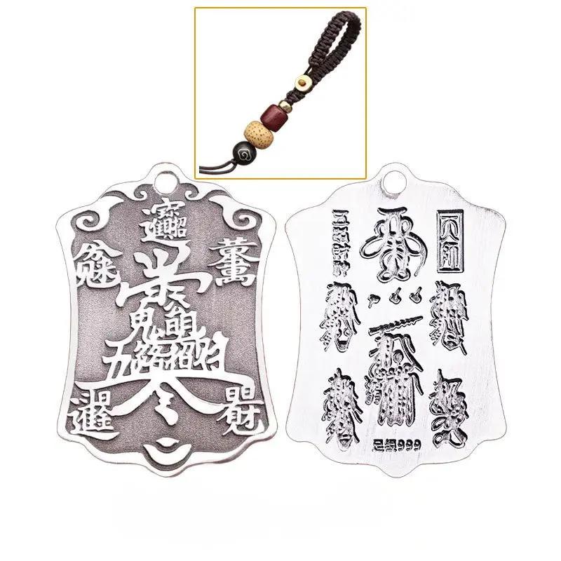 Tao Stones Taoist Five Roads Wealth God Pendant