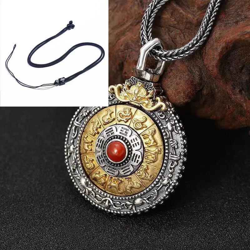 Tao Stones Taoist Nine Palace Bagua Rotating Pendant