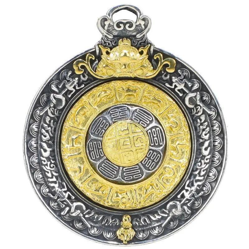 Tao Stones Taoist Rotating Zodiac Pendant Necklace