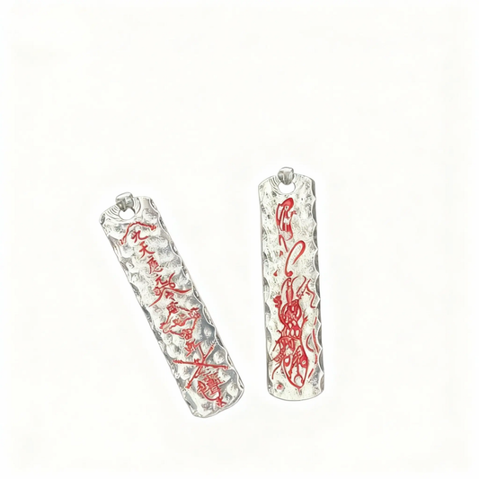 Tao Stones Taoist Five Thunder Command Silver Pendant Tao Stones