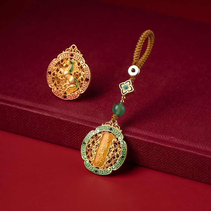 Tao Stones | Swift Success Talisman: Handcrafted Horse Momentum Keychain Tao Stones