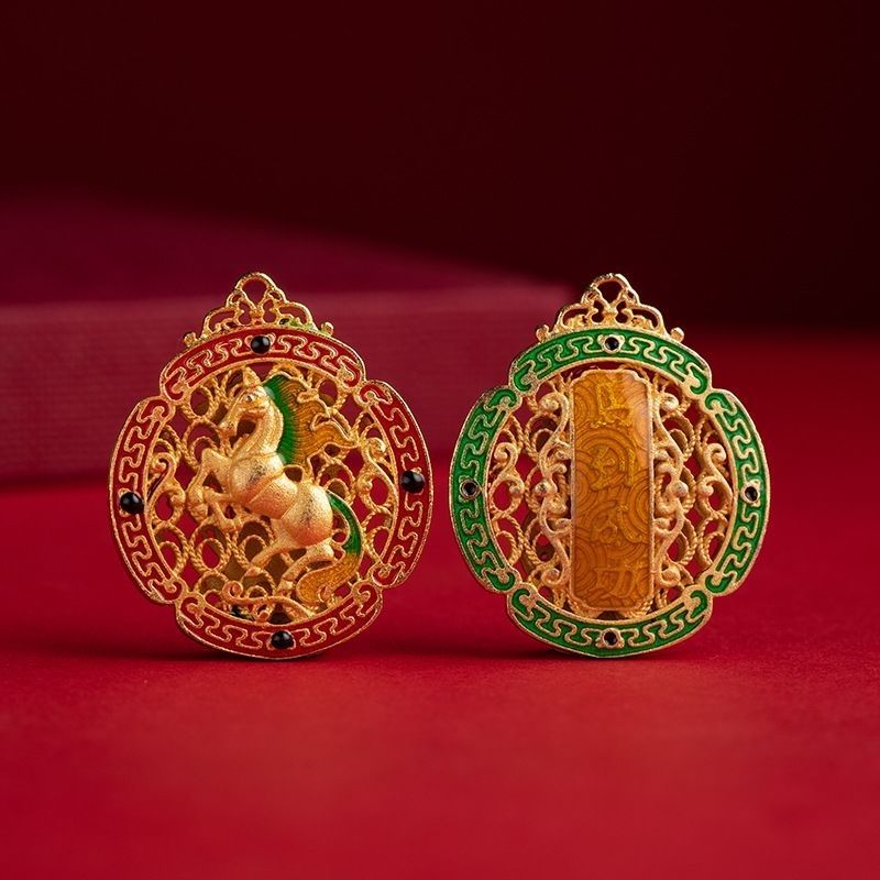 Tao Stones | Swift Success Talisman: Handcrafted Horse Momentum Keychain Tao Stones