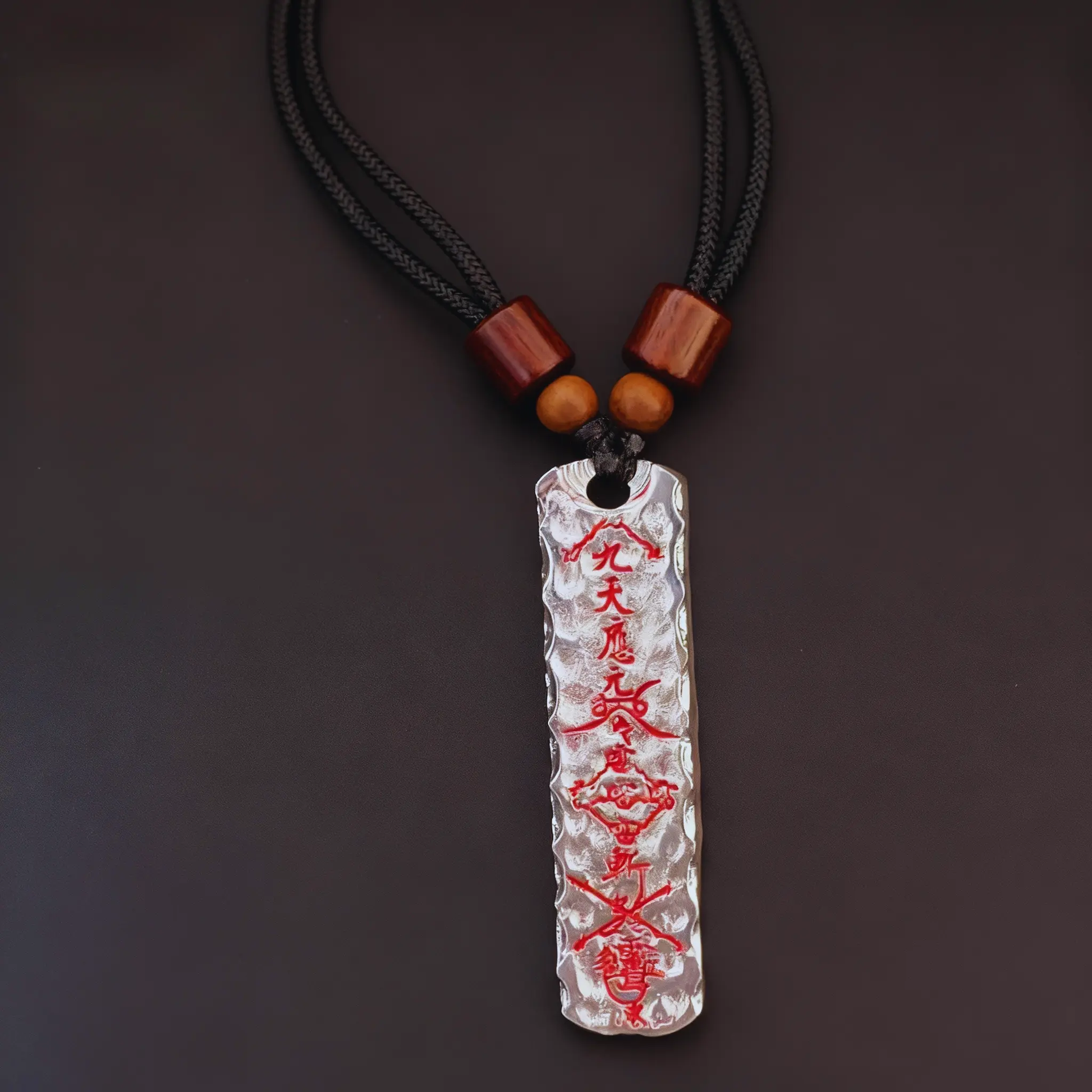 Tao Stones Taoist Five Thunder Command Silver Pendant Tao Stones