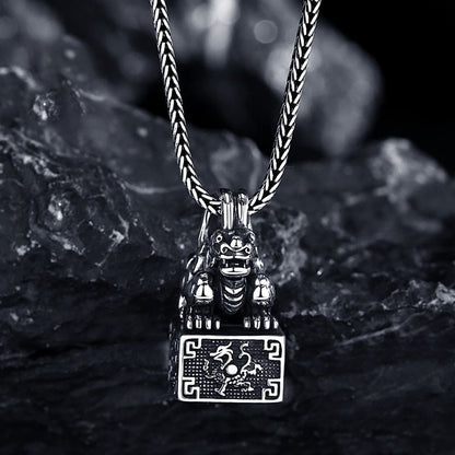 Tao Stones Taoist Copper Pixiu Seal Pendant