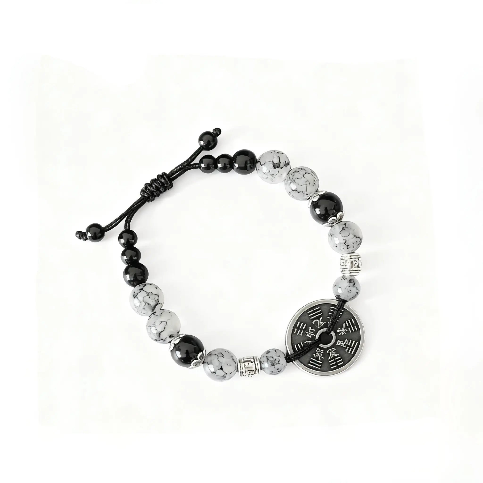 Yin Yang Mountain Ghost Coin Bracelet - Empowered by Our Taoist Priest Tao Stones
