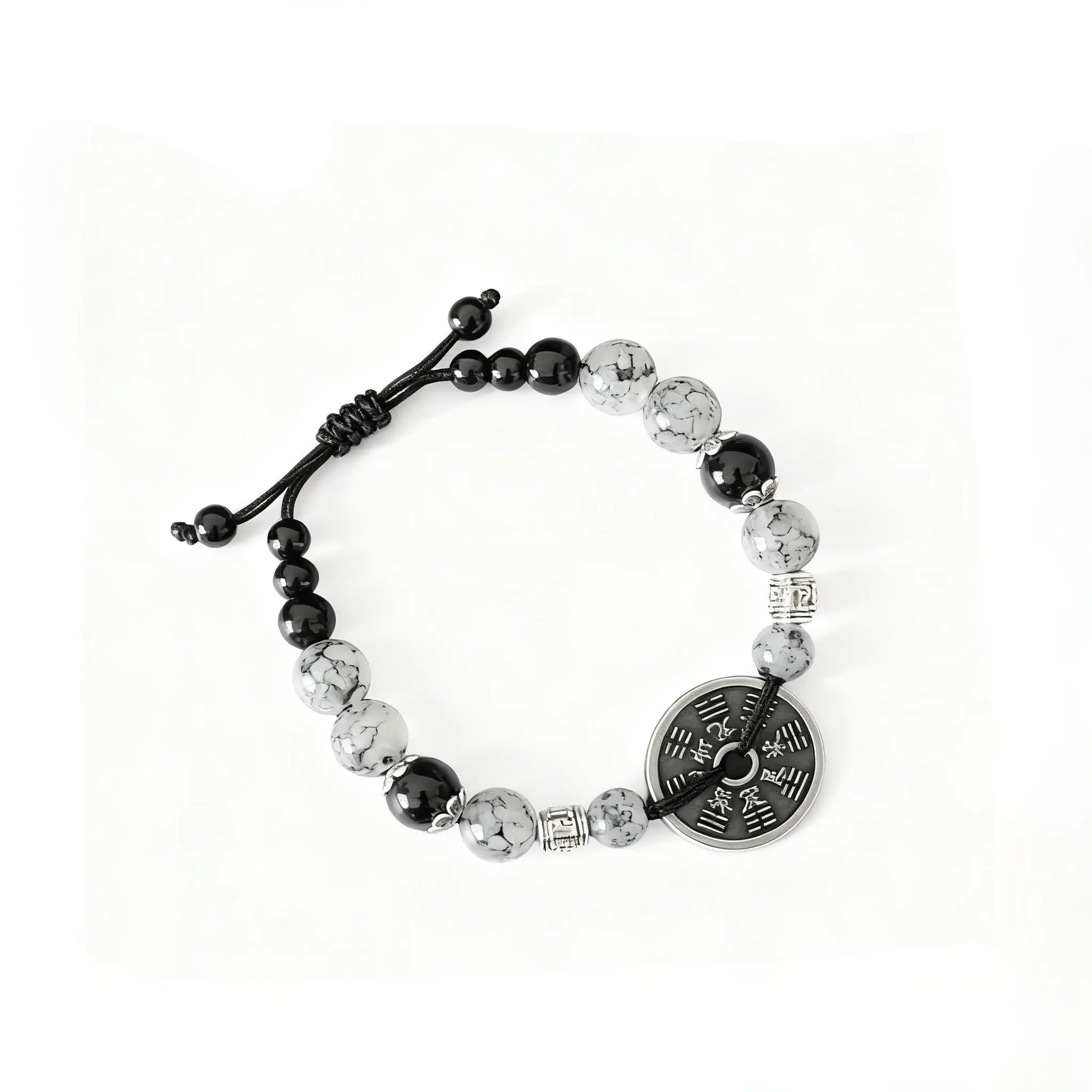 Yin Yang Mountain Ghost Coin Bracelet - Empowered by Our Taoist Priest Tao Stones