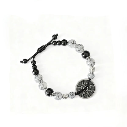 Yin Yang Mountain Ghost Coin Bracelet - Empowered by Our Taoist Priest Tao Stones