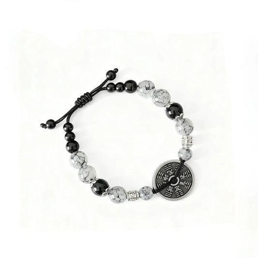 Yin Yang Mountain Ghost Coin Bracelet - Empowered by Our Taoist Priest Tao Stones