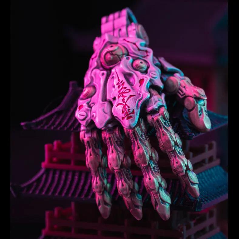 Tao Stones Articulated Mechanical Hand Pendant