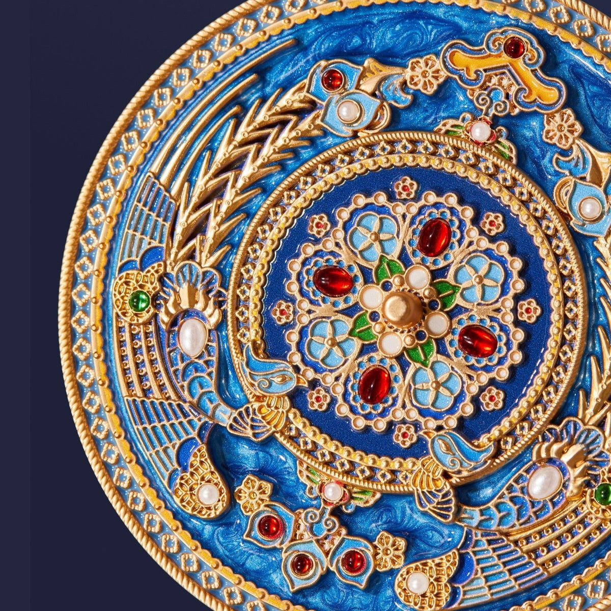 Azure Radiance Tian-tsui Style Compact Mirror - Tao Stones