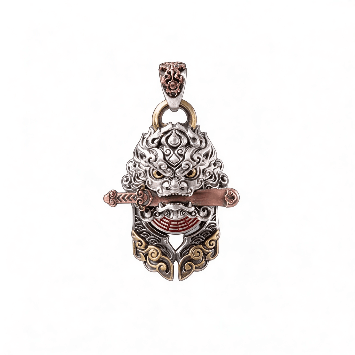 アクセサリー Tao Tao Stones Guardian Lion Pendant for Protection and Good Fortune