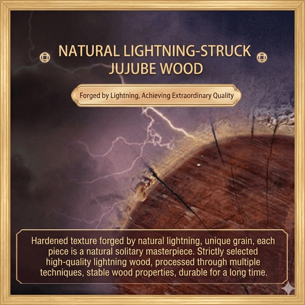 Tao Stones | Celestial Resonance: Handcrafted Lightning Wood Desktop Drum