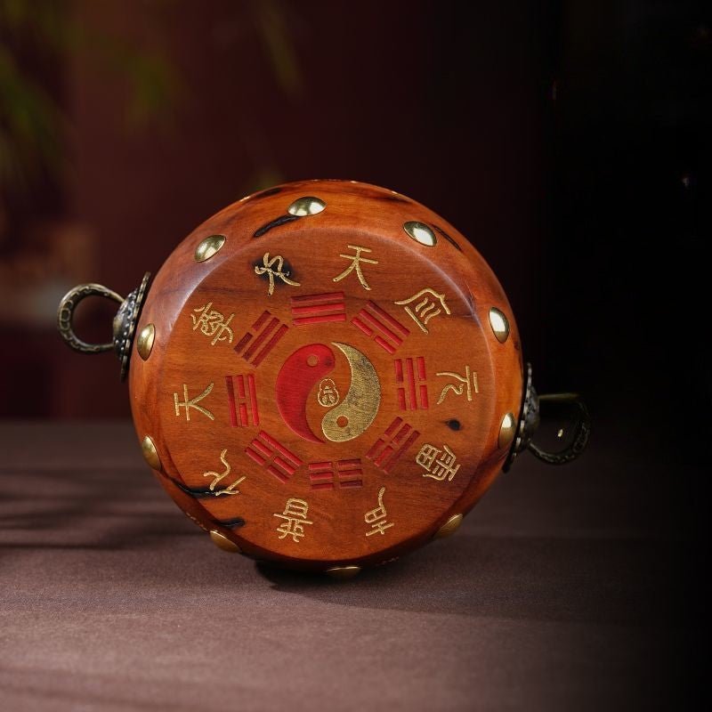 Tao Stones | Celestial Resonance: Handcrafted Lightning Wood Desktop Drum