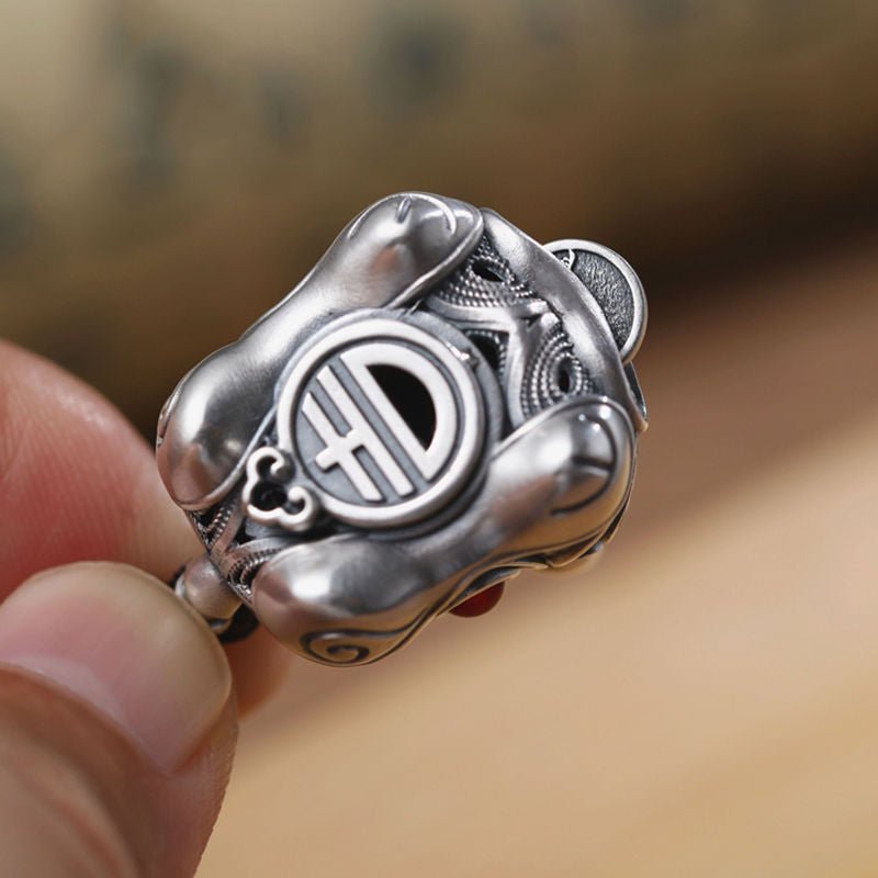 Tao Stones | Fortune’s Roar: Handcrafted Filigree Prosperity Tiger Keychain