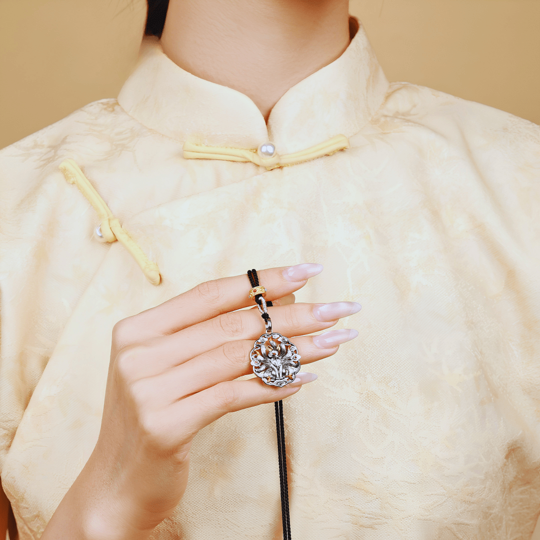 Tao Stones Nine-Tailed Fox Copper Pendant