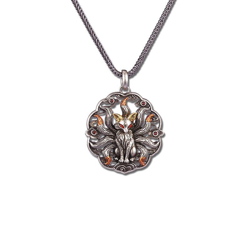 Tao Stones Nine-Tailed Fox Copper Pendant