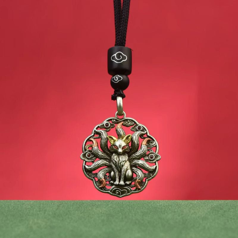 Tao Stones Nine-Tailed Fox Copper Pendant