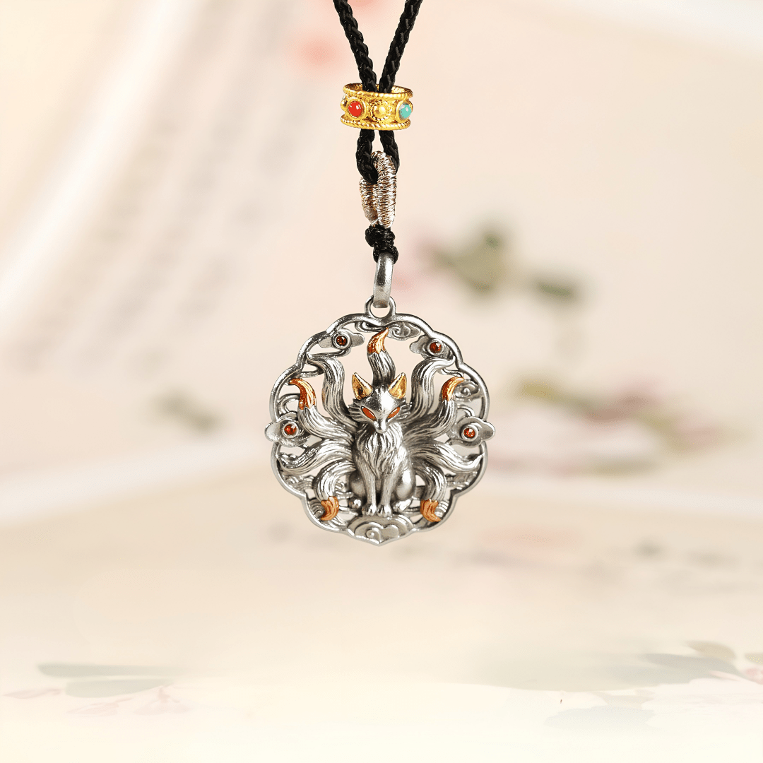 Tao Stones Nine-Tailed Fox Copper Pendant