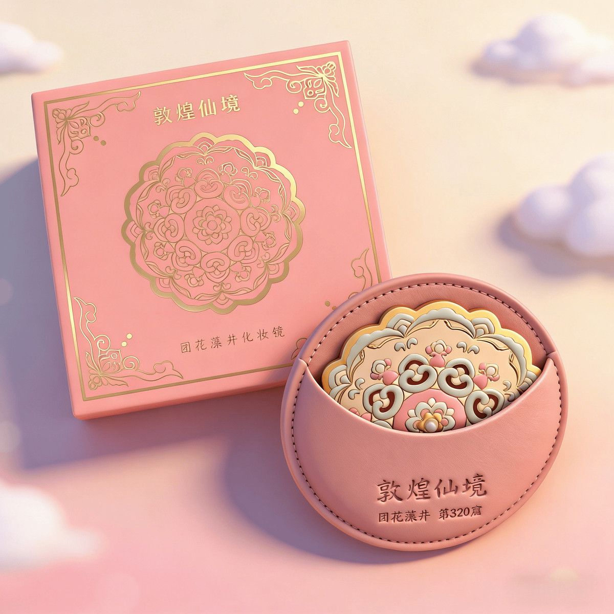 Tao Stones | Petal Radiance: The Blooming Dao Artisan Makeup Mirror