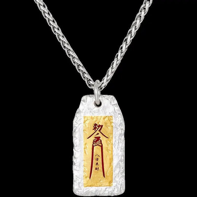 Tao Stones Silver Plated Tao Talisman Necklace