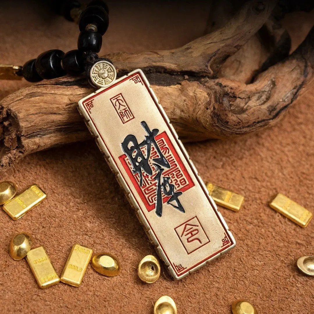 Tao Stones Taoist Five Paths Prosperity Talisman Pendant