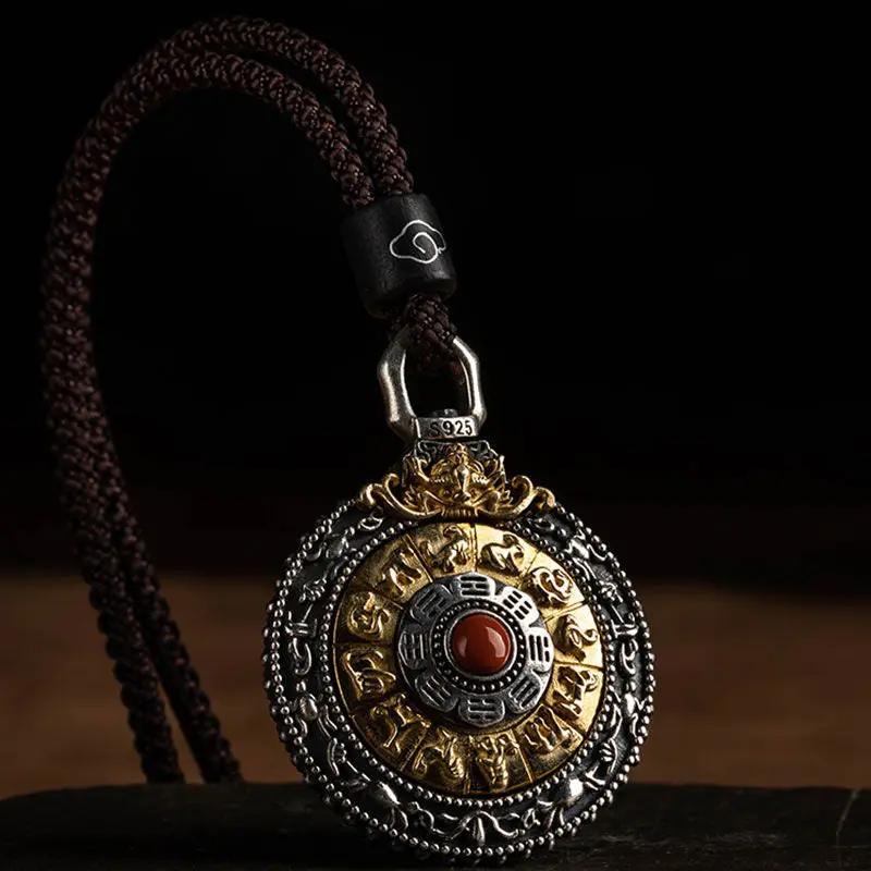 Tao Stones Taoist Nine Palace Bagua Rotating Pendant