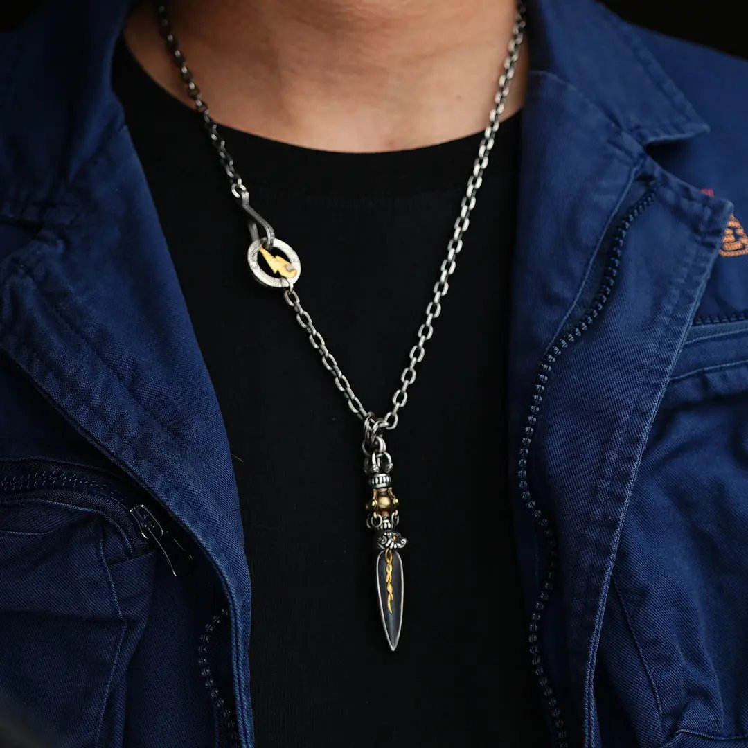 Tao Stones Taoist Ritual Sword Pendant