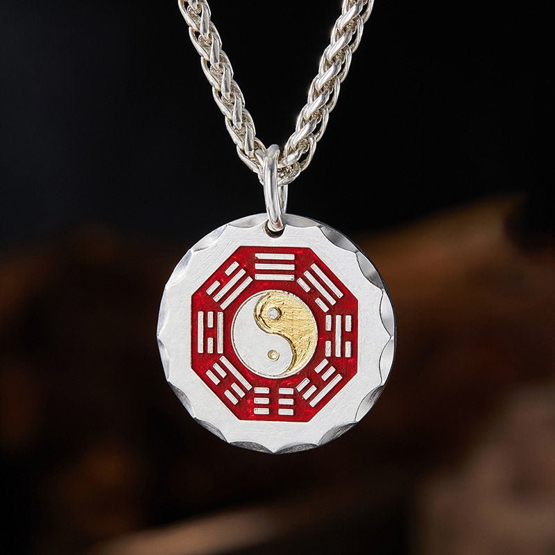 Tao Stones Yin-Yang Bagua Nine-Word Mantra Pendant